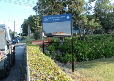 Plinth and pylon signage school signs